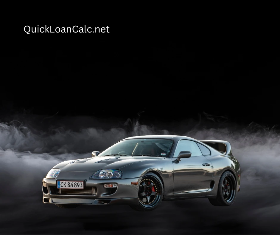 Example of a $250,000 car loan calculation with estimated monthly payments